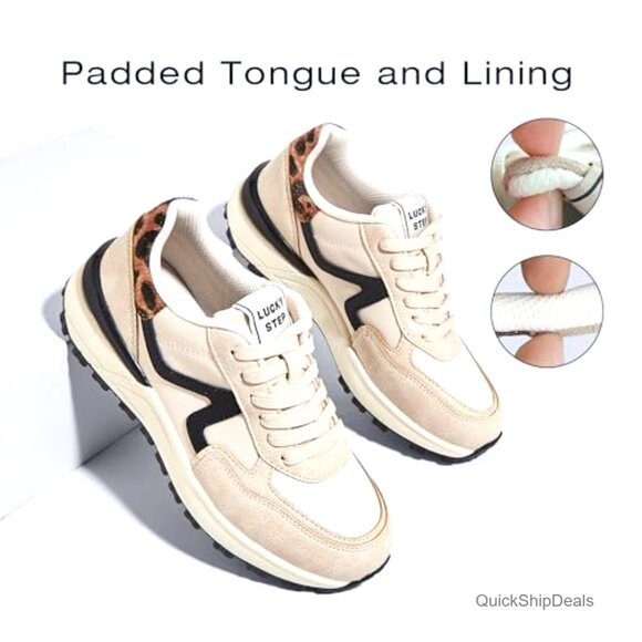 Women's Retro Platform Sneakers, Anti-Slip Walking Shoes, Athletic Comfort - Picture 4 of 7